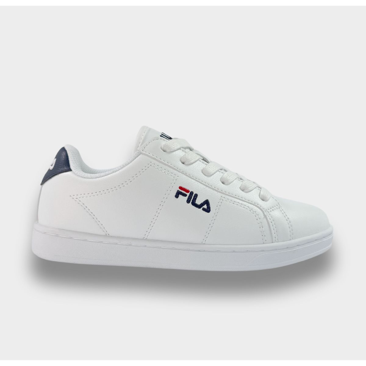 FILA - Tenis Fila Niño Jerick LN24052 Blanco Azul Marino Rojo Casual