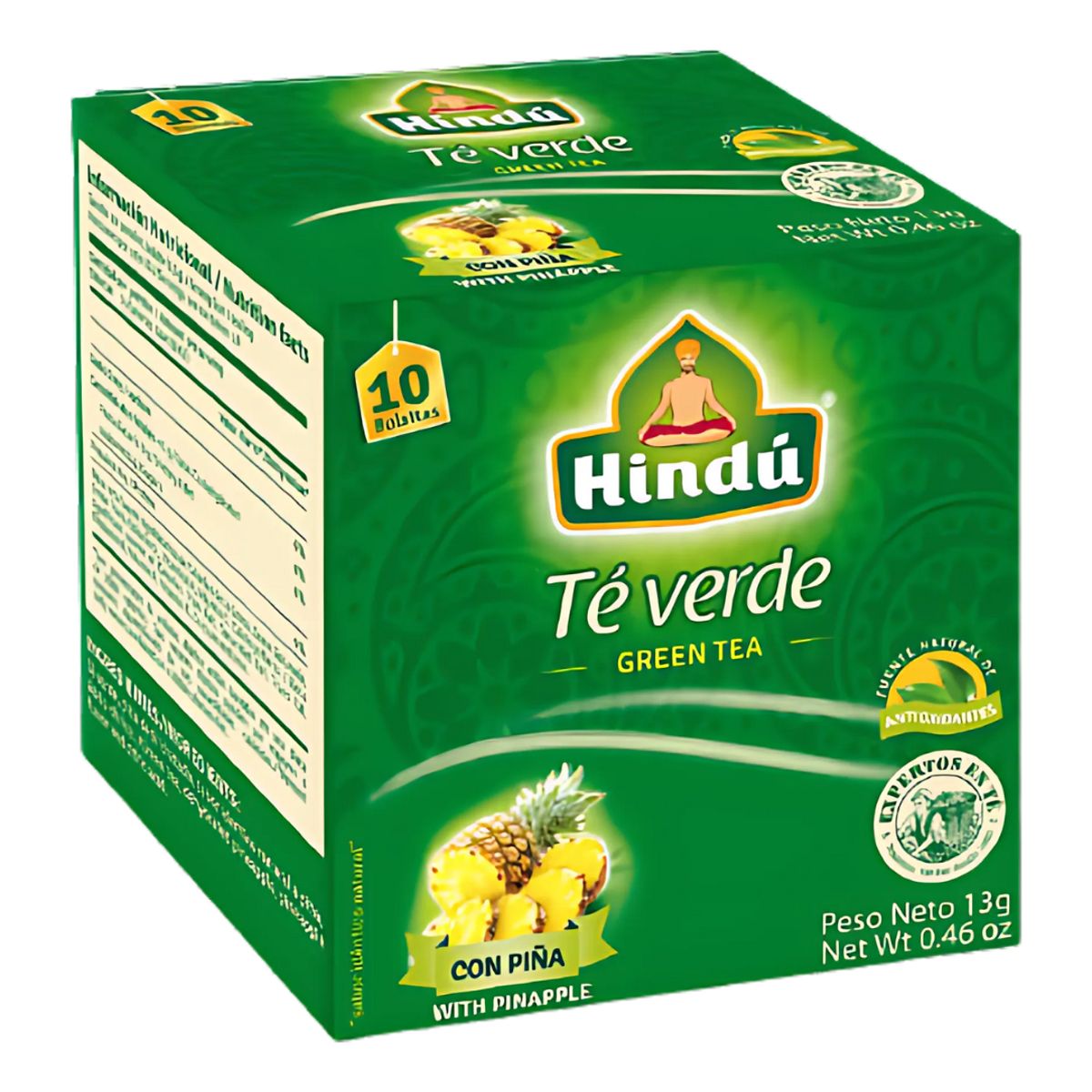 HINDU - Aromatica Infusion Te Verde Y Piña 10 Sobres