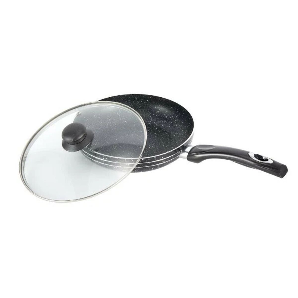 GENERICO - Sartén Antiadherente Con Tapa De Vidrio - Induccion Gas Electricas y Cerámica