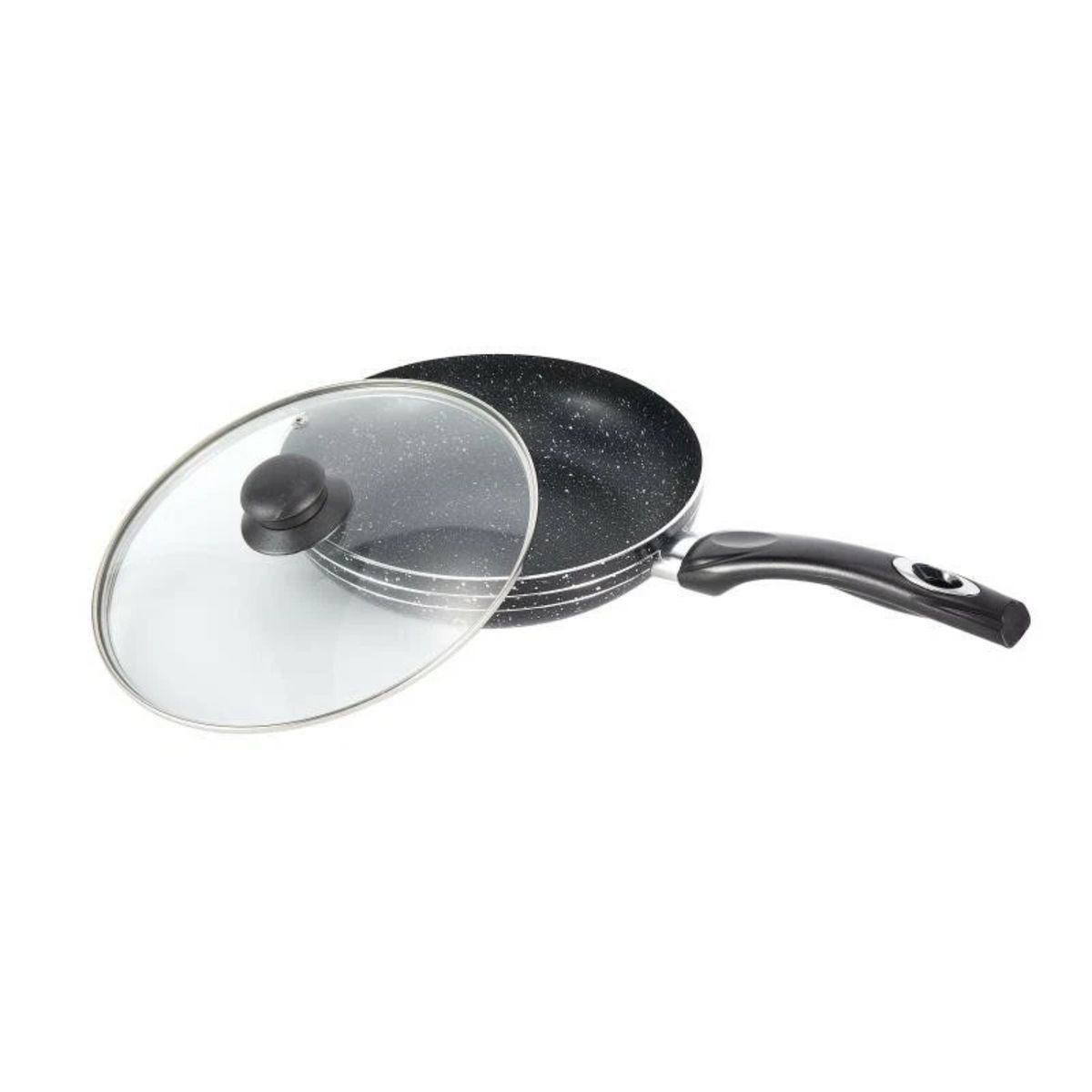 GENERICO - Sartén Antiadherente Con Tapa De Vidrio - Induccion Gas Electricas y Cerámica
