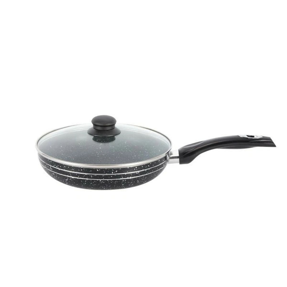 GENERICO - Sartén Antiadherente Con Tapa De Vidrio - Induccion Gas Electricas y Cerámica