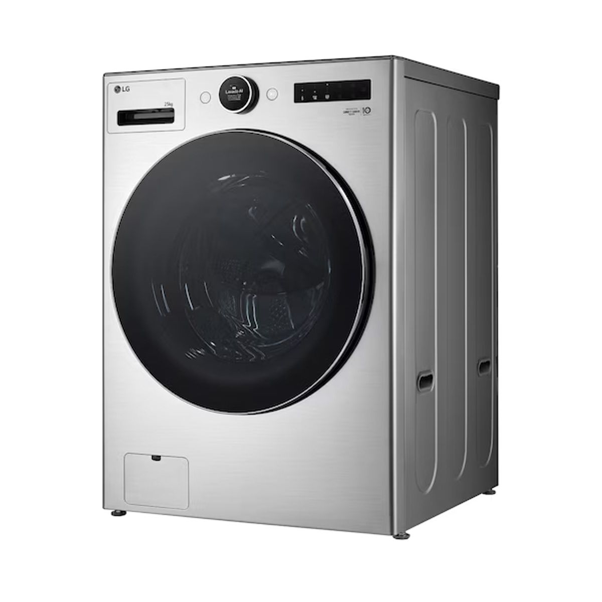 LG - Lavadora LG Carga Frontal 25 kg AI DD™ TurboWash™ Steam+™ Plateada WM25VFXSASSECOL