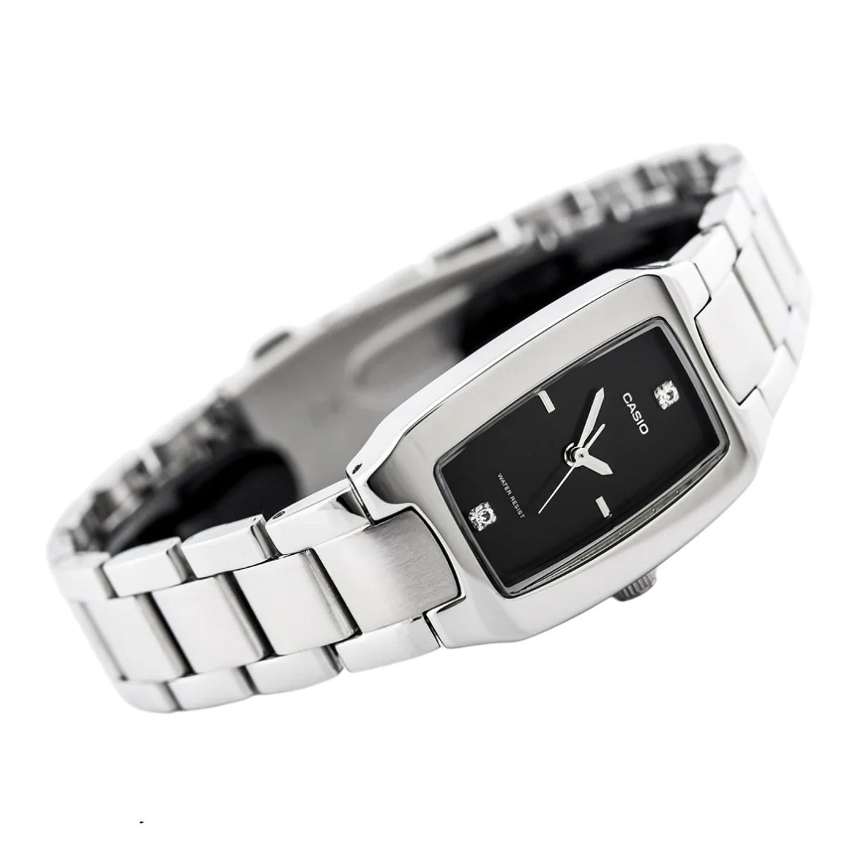 CASIO - Reloj Casio Para Mujer Elegante LTP-1165A-1C2 Plateado Esfera Negra