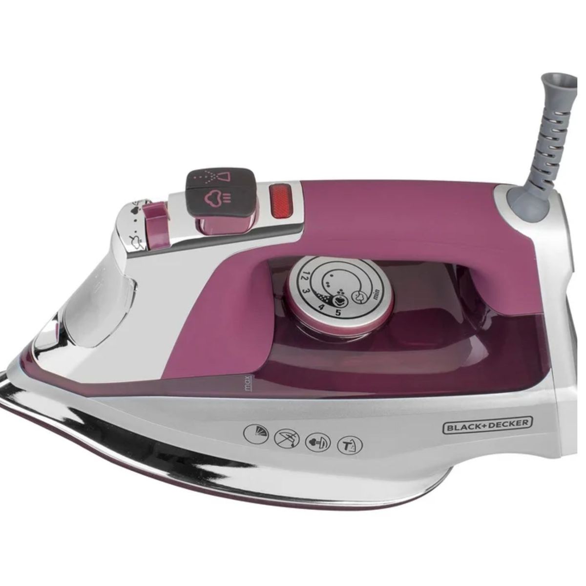 BLACK+DECKER - Plancha de vapor BLACK+DECKER Suela de titanio y turmalina