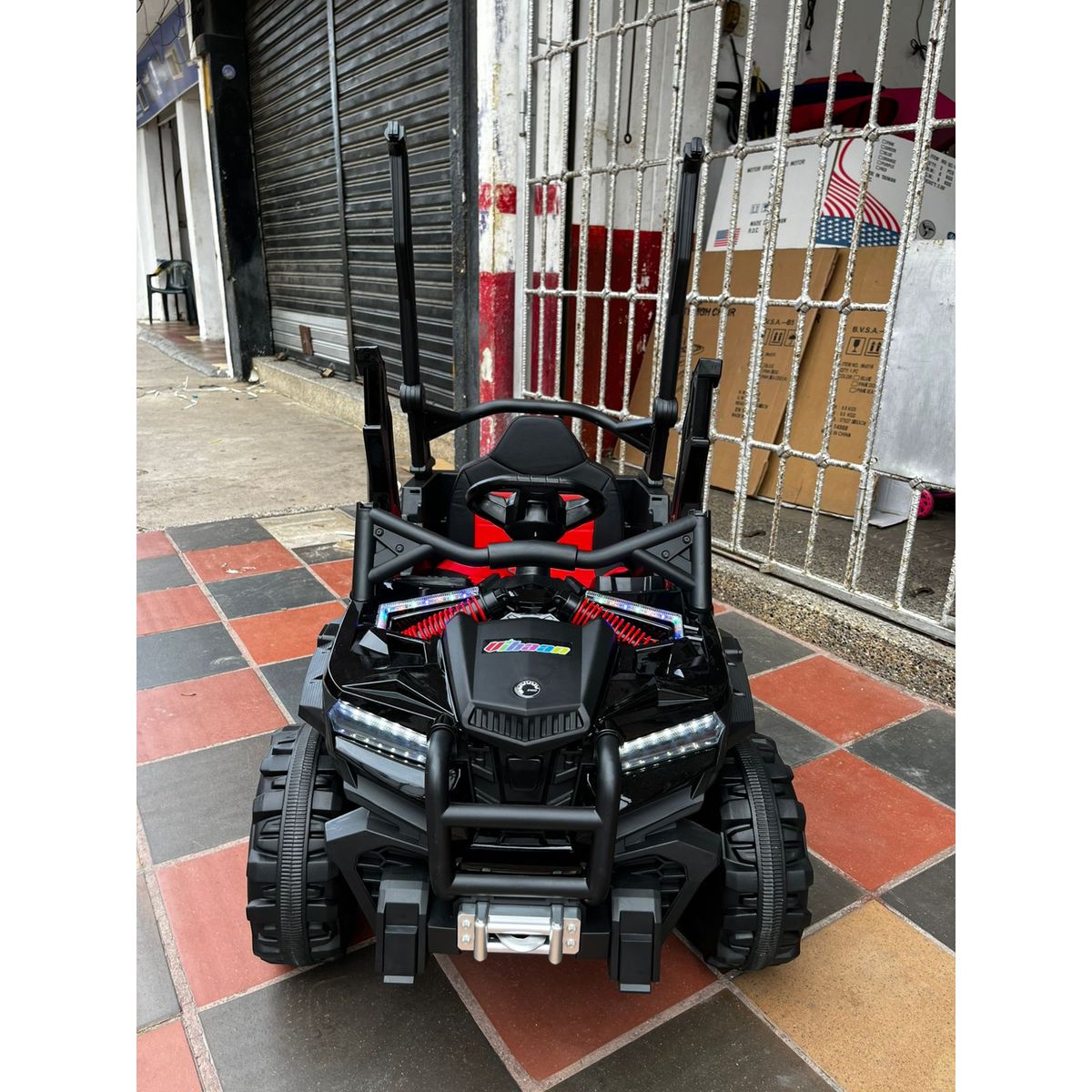 GENERICO - Carro Montable Eléctrico Razer 12V Control Remoto