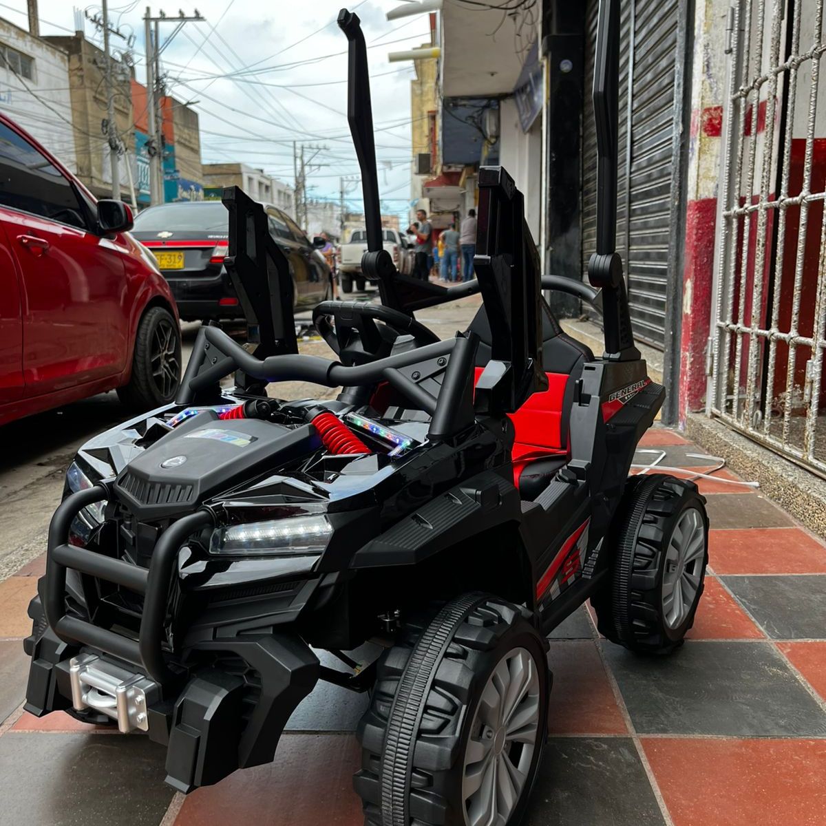 GENERICO - Carro Montable Eléctrico Razer 12V Control Remoto