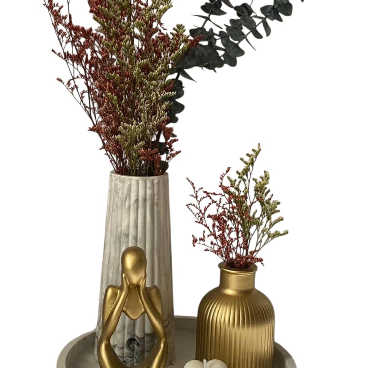 GENERAL - Decorativo centro de mesa para el hogar moderno y elegante minimalista de 5 piezas