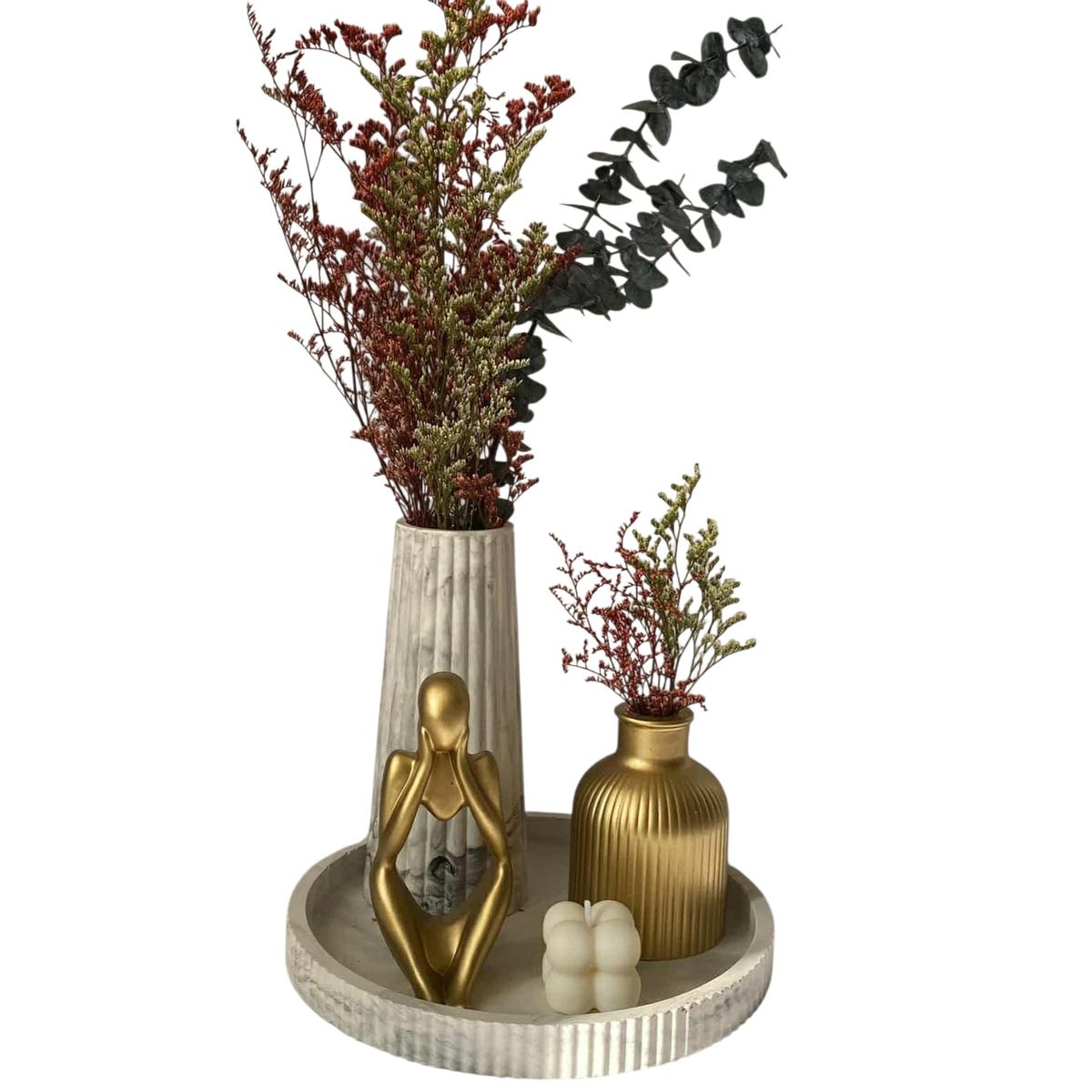 GENERAL - Decorativo centro de mesa para el hogar moderno y elegante minimalista de 5 piezas