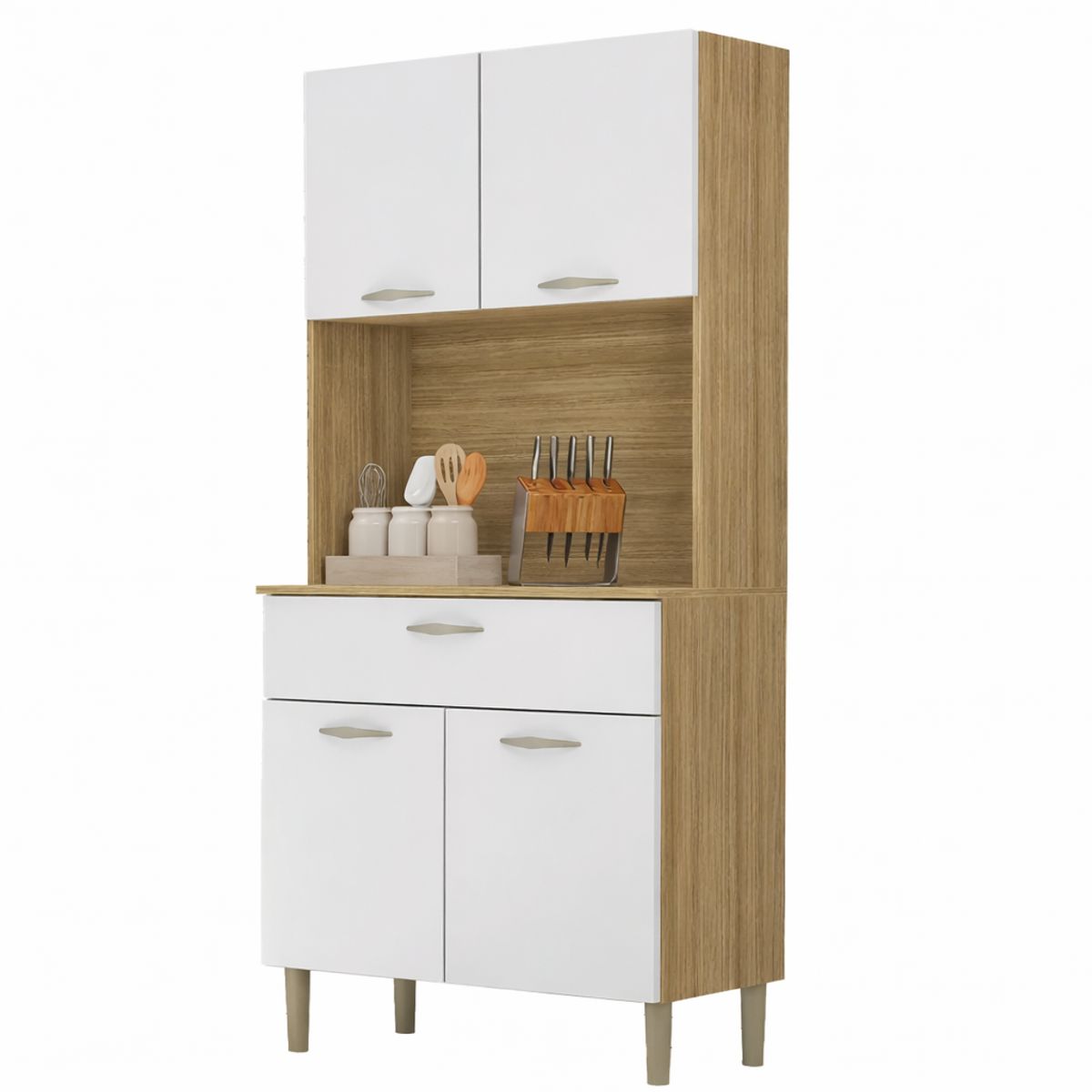 GENERICO - Alacena de cocina en MDF 74,5 cm con 4 puertas y cajón