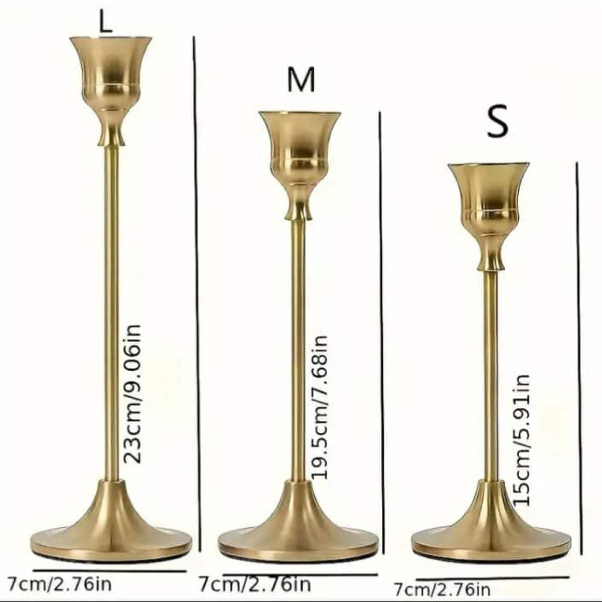 GENERAL - Candelabros x3 elegantes para el hogar