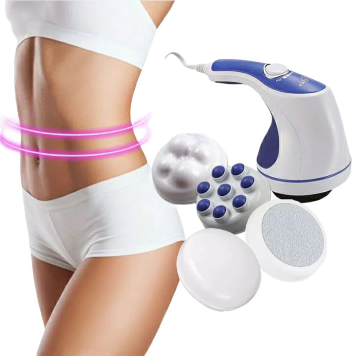 GENERICO - Masajeador Eléctrico De Cuerpo Completo 5 En 1 Full Relax Spin Anticelulitis