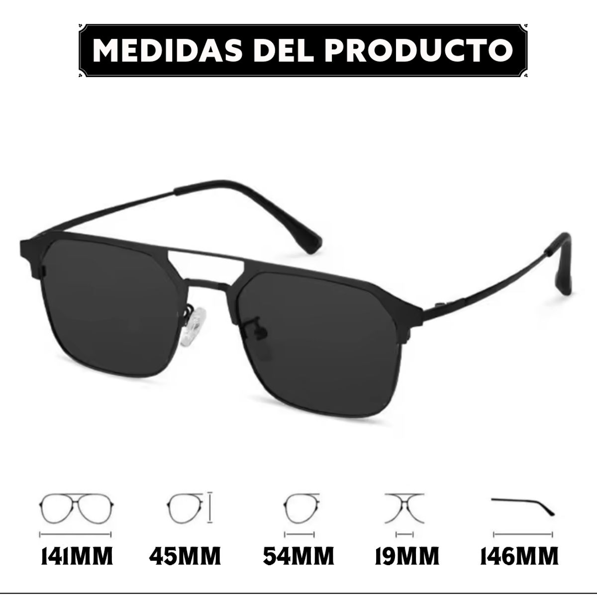 BUHO PARIS - Gafas de Sol para Hombre con Estuche incluido