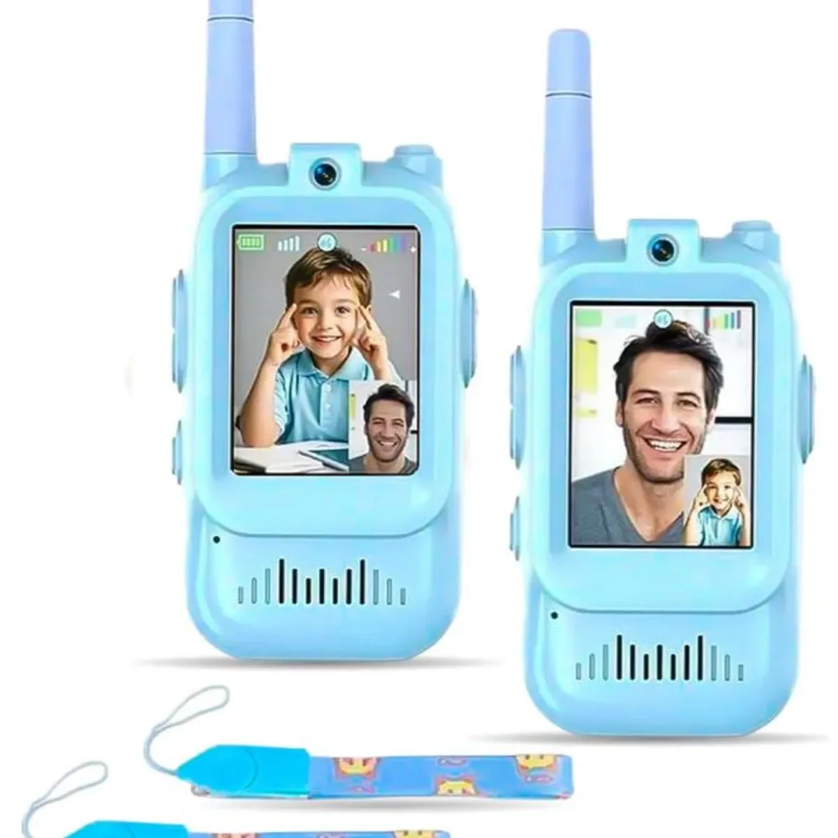 INNOVA - Walkie Talkie Para Niños Con Videollamada Pantalla Hd Y Cámara Azul Azul