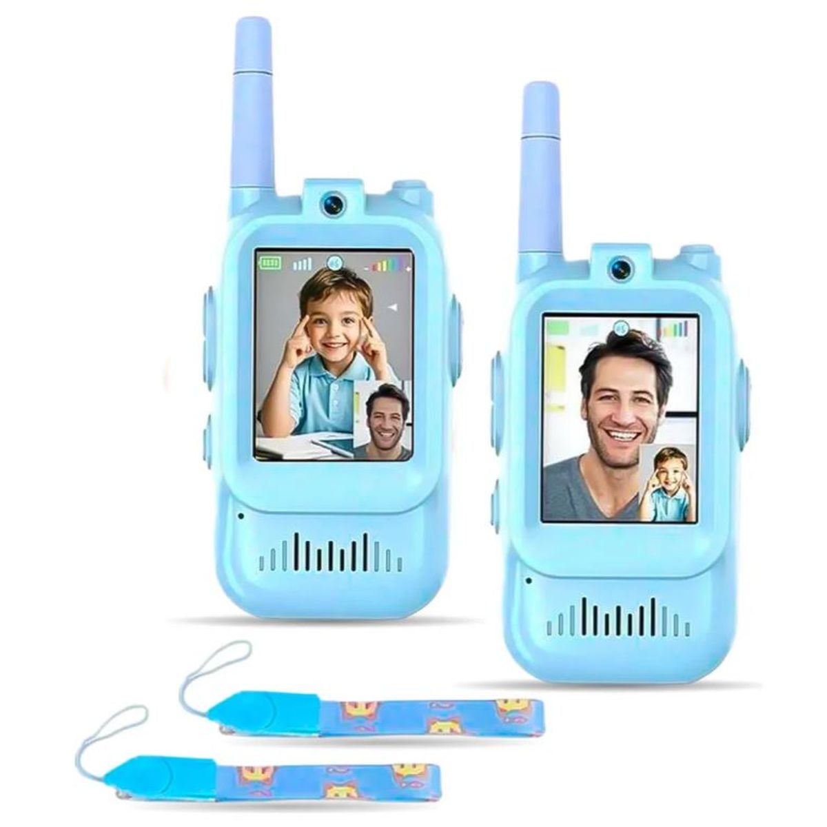 INNOVA - Walkie Talkie Para Niños Con Videollamada Pantalla Hd Y Cámara Azul Azul