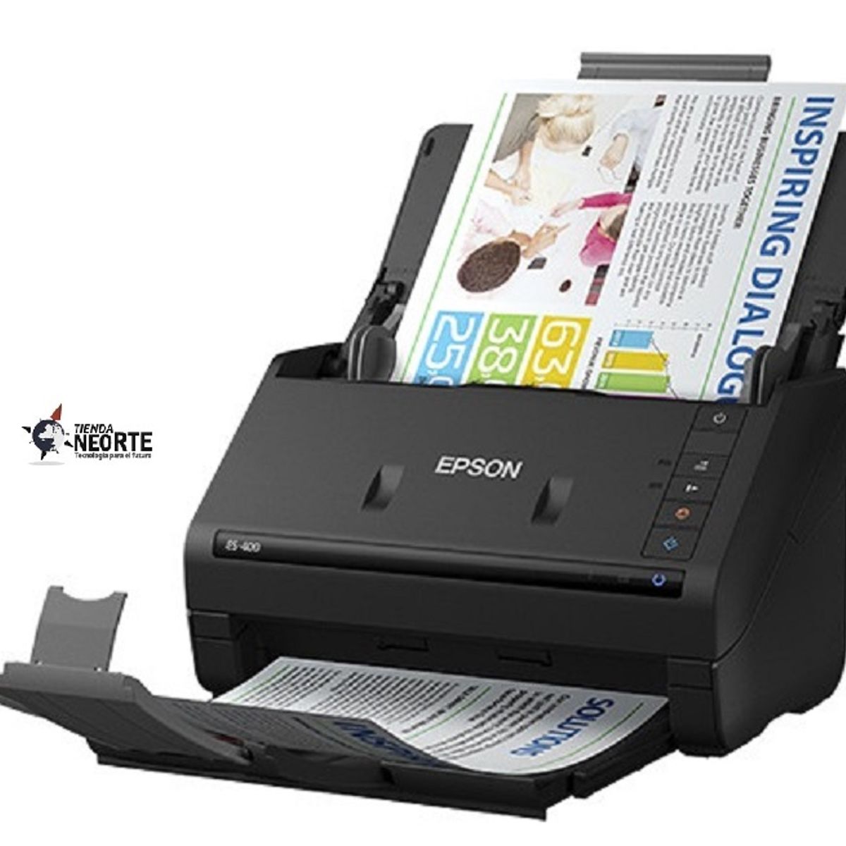 EPSON - Escáner Epson Workforce Es400 ii Adf Doble Cara Usb 3.2 Color Negro