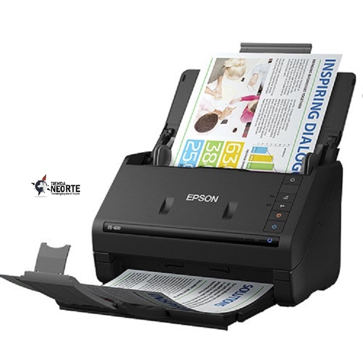 EPSON - Escáner Epson Workforce Es400 ii Adf Doble Cara Usb 3.2 Color Negro