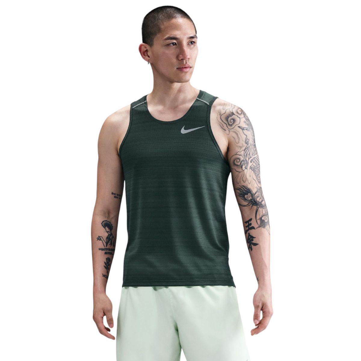 NIKE - Camiseta Sin Mangas Nike Df Miler Ta Hombre-Verde