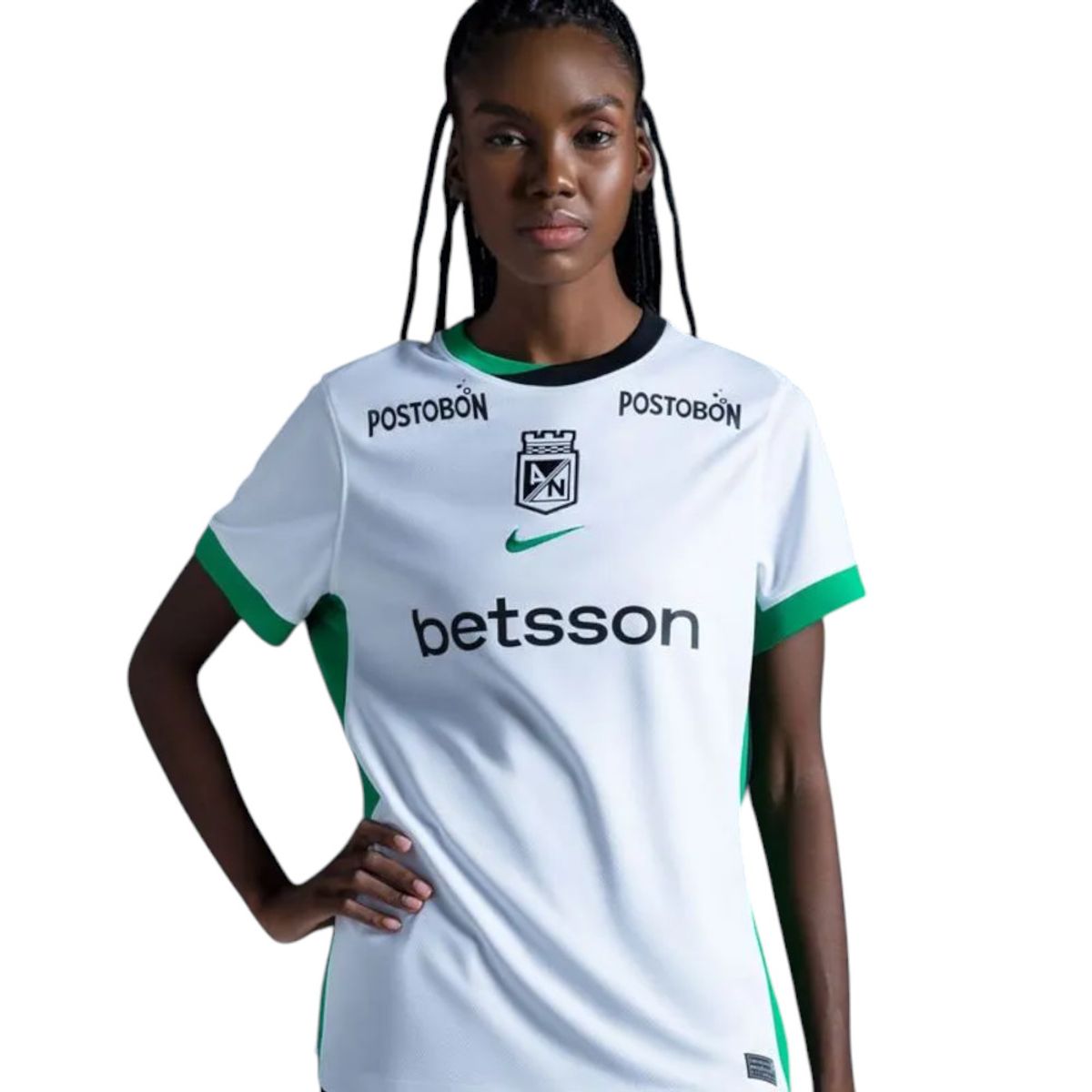 NIKE - camiseta Nike Atletico Nacional SS STAD AW 2026 Mujer-Blanco