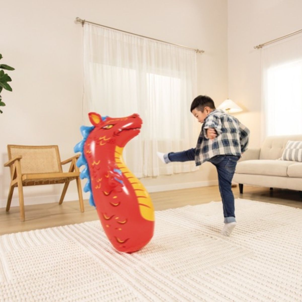 INTEX - Muñeco  Punching Bag Luchador Para Niño Dragon