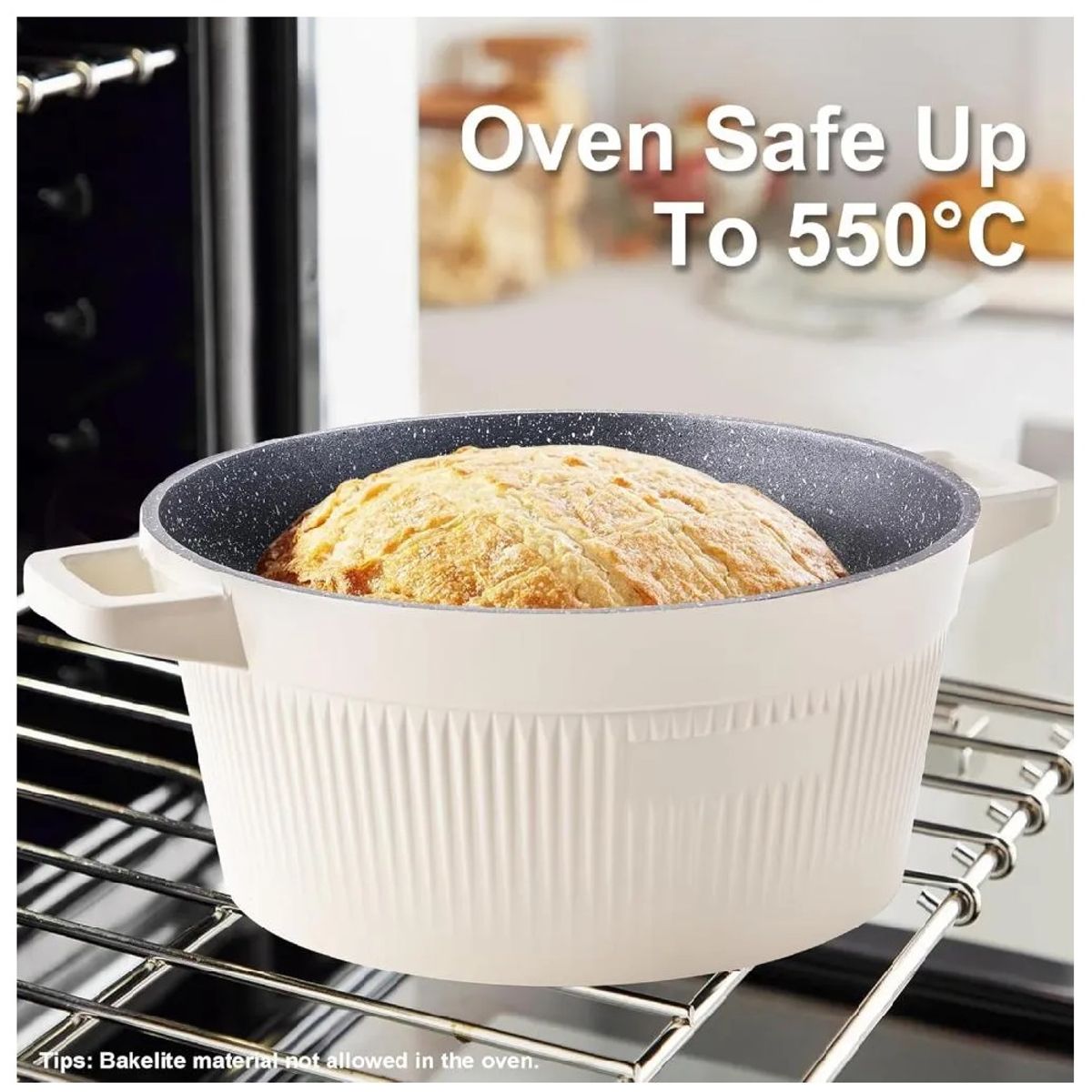 GENERICO - Set de Ollas y Sartenes Antiadherentes de Granito 16 Piezas Elegante