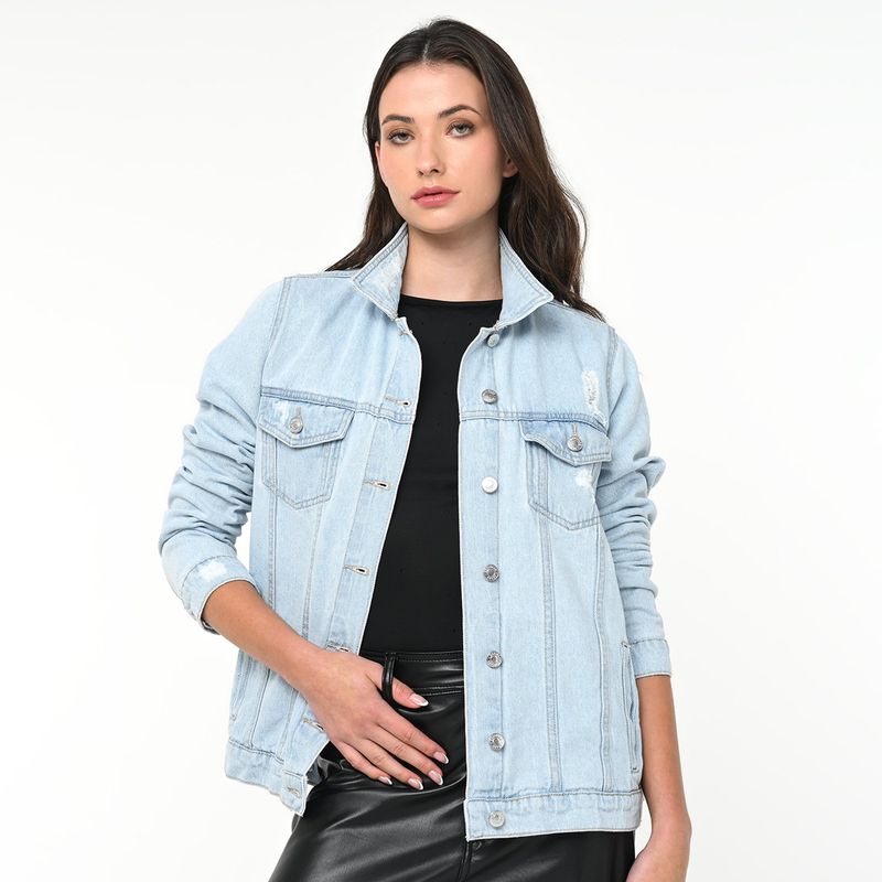 DENIMLAB - Chaqueta de jean para Mujer de Algodón Denimlab