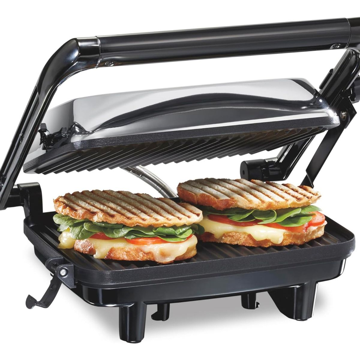 HAMILTON BEACH - Parrilla Hamilton Beach Panini Press 25460a 180° 20x25 Cm