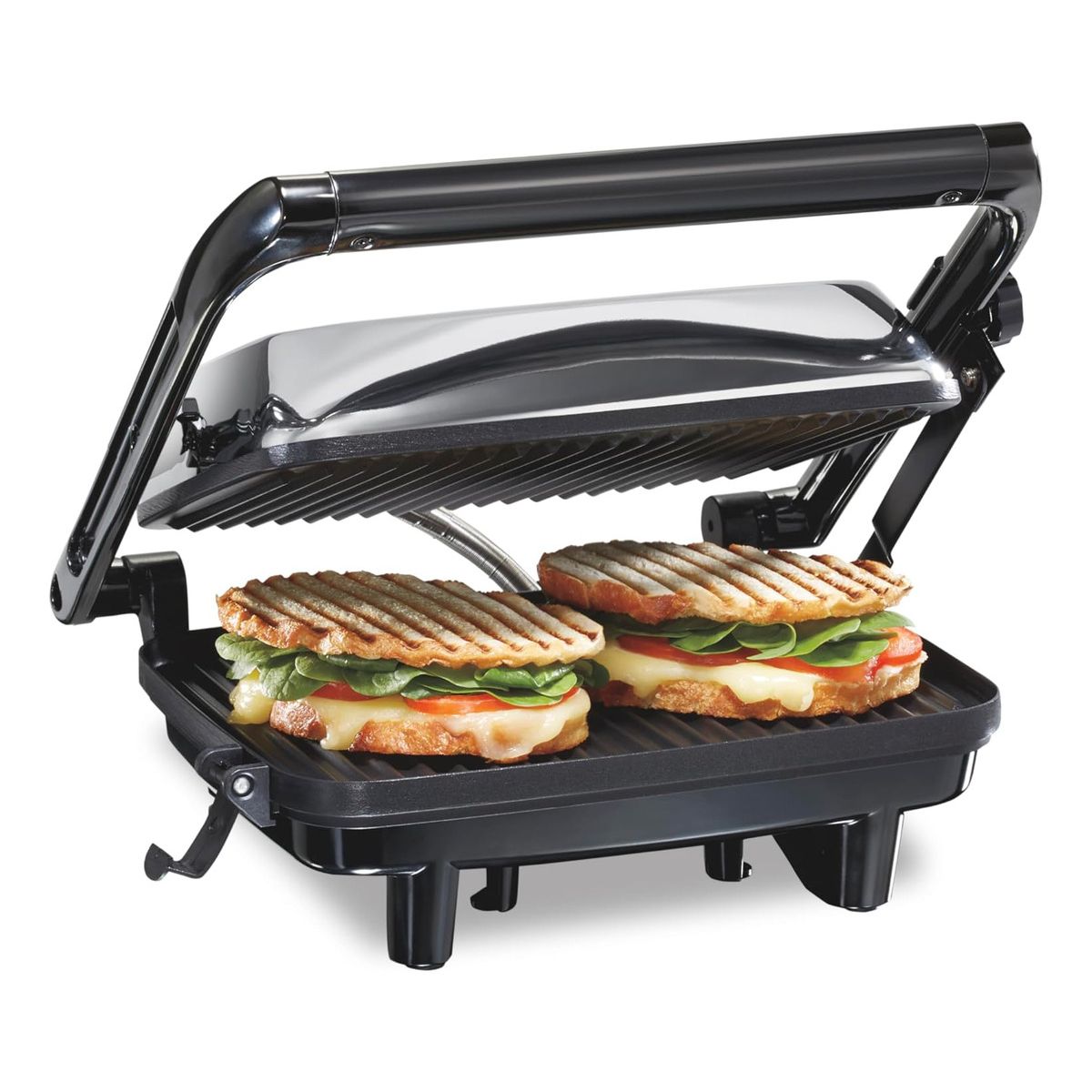 HAMILTON BEACH - Parrilla Hamilton Beach Panini Press 25460a 180° 20x25 Cm