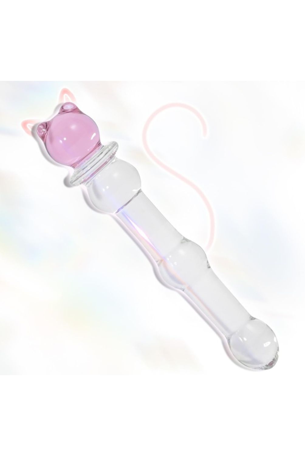 Plug Anal En Vidrio en Forma de Gato GENERICO