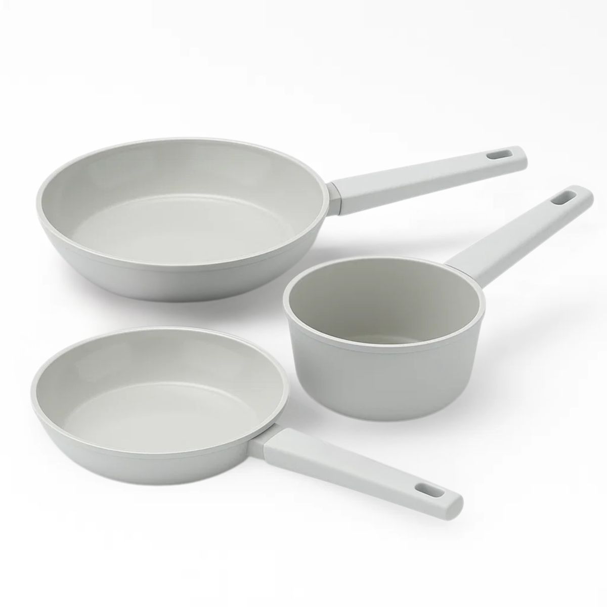 BERGNER - SET X 3 PIEZAS CEMENTO (CACEROLA 16CMS Y SARTEN DE 20 Y 24CMS)