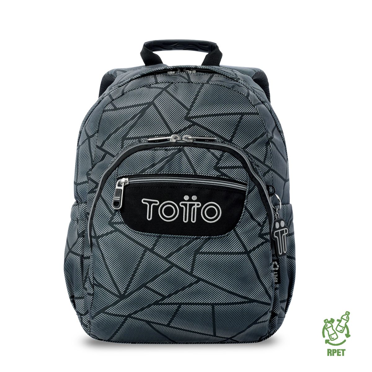 TOTTO - Morral Mochila Escolar Gommas Hombre Gris Totto