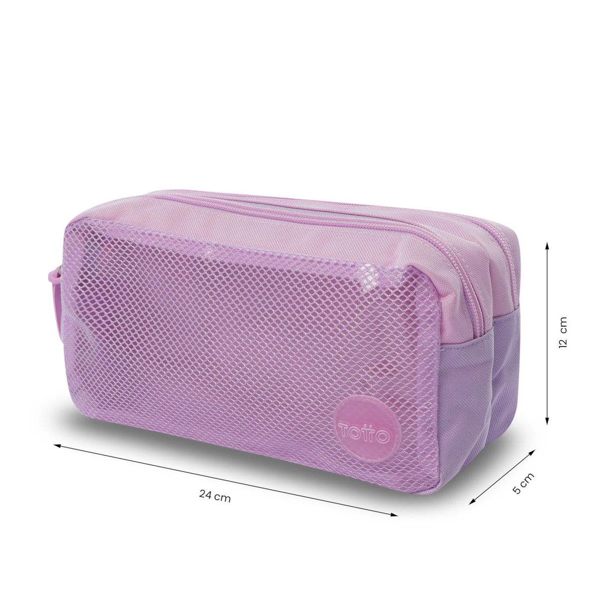 TOTTO - Cartuchera Multiuso Escolar Bloom Niña Rosado Totto