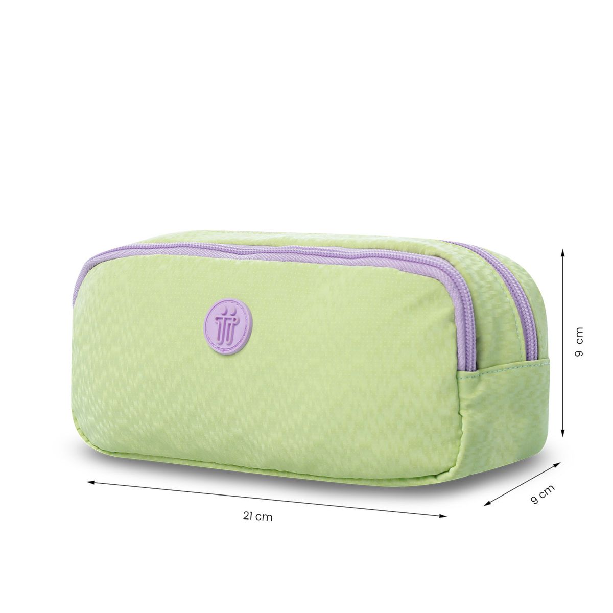 TOTTO - Cartuchera Multiuso Escolar Griseen Niña Verde Totto
