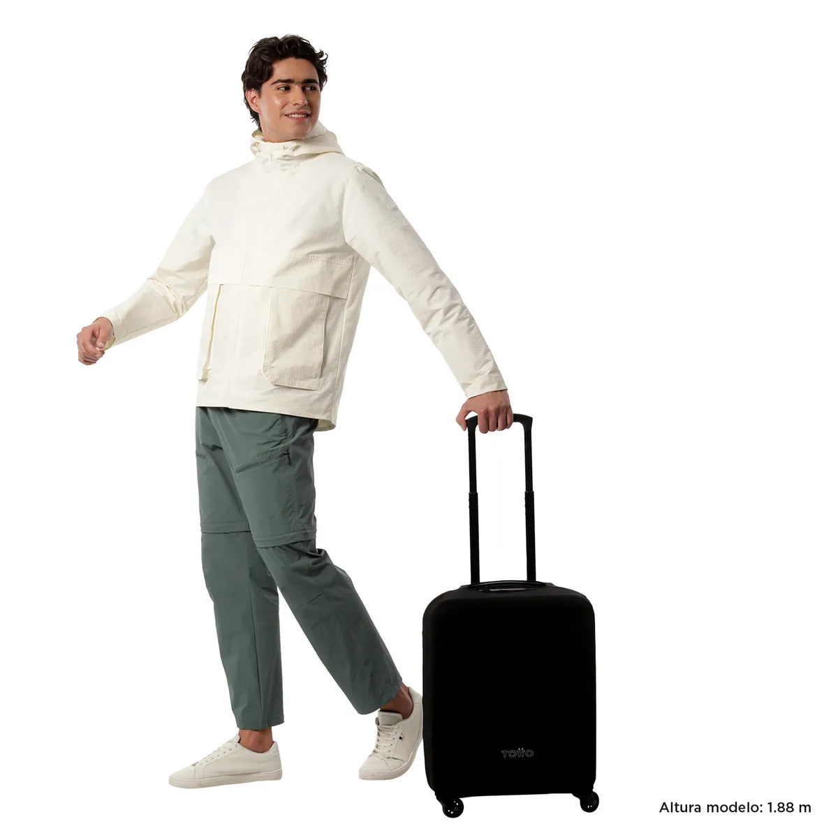 TOTTO - Forro Protector Maleta Viaje Funda Apront S De Cabina Negra