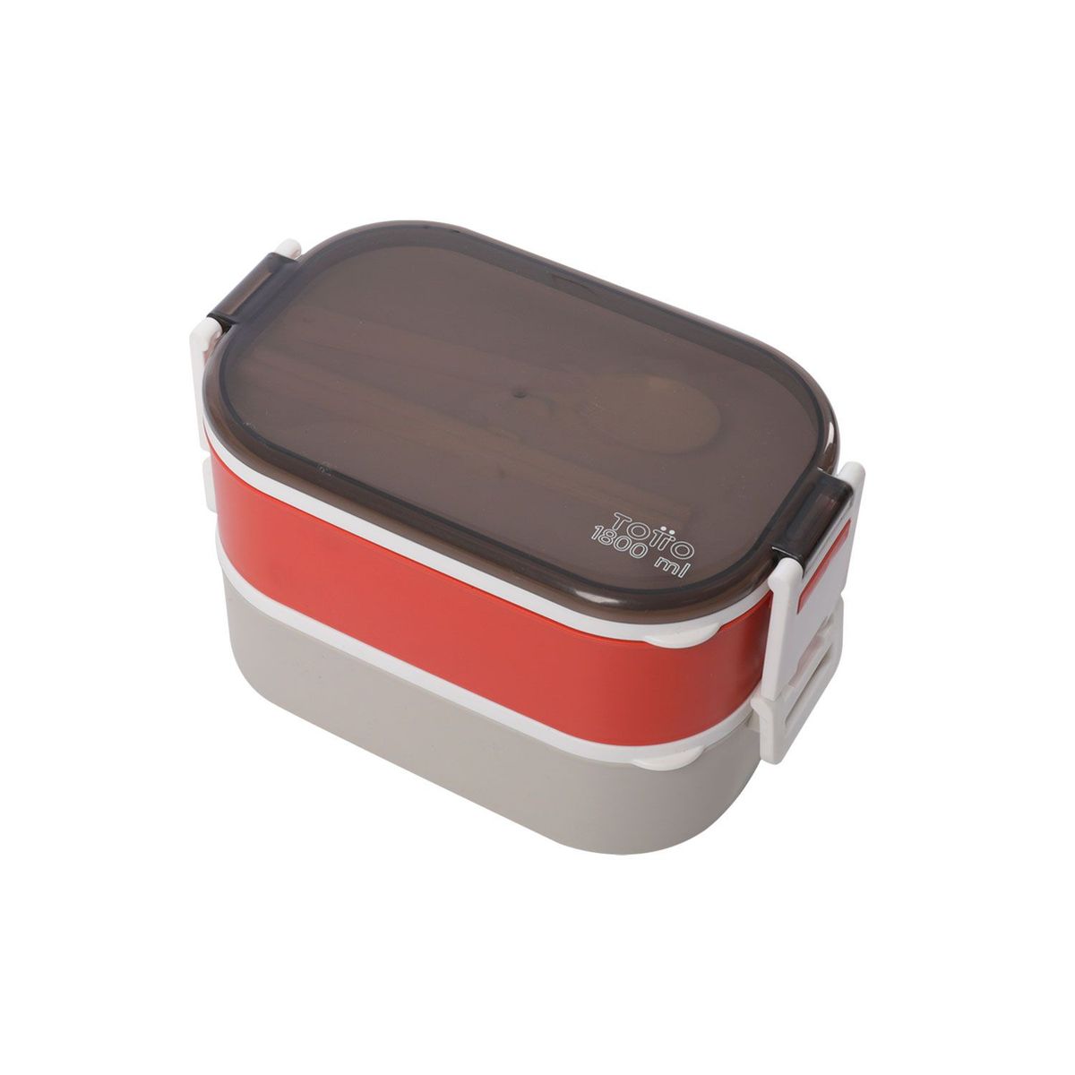 TOTTO - Portacomidas Magu Gris/Rojo
