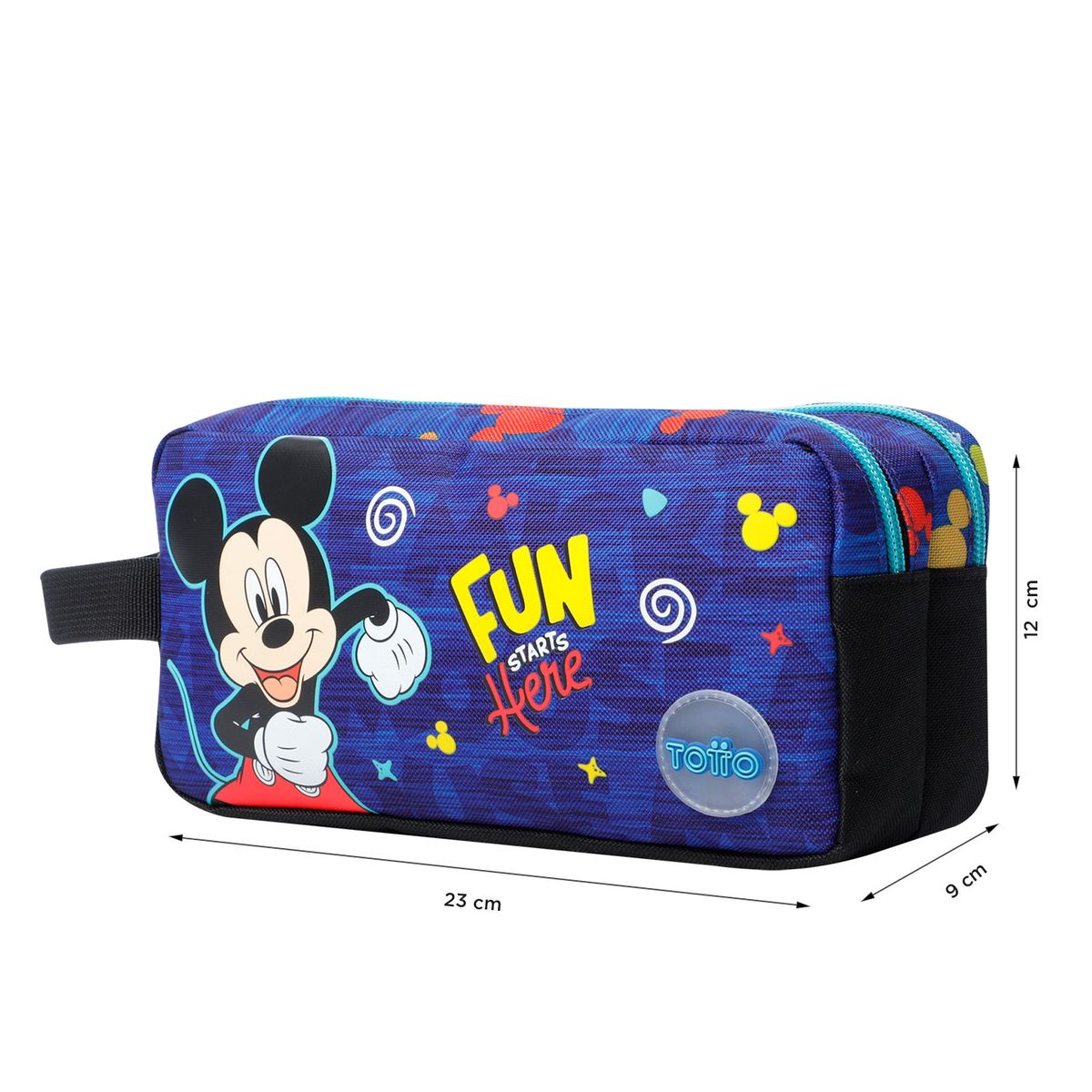 TOTTO - Cartuchera escolar Mickey  Azul