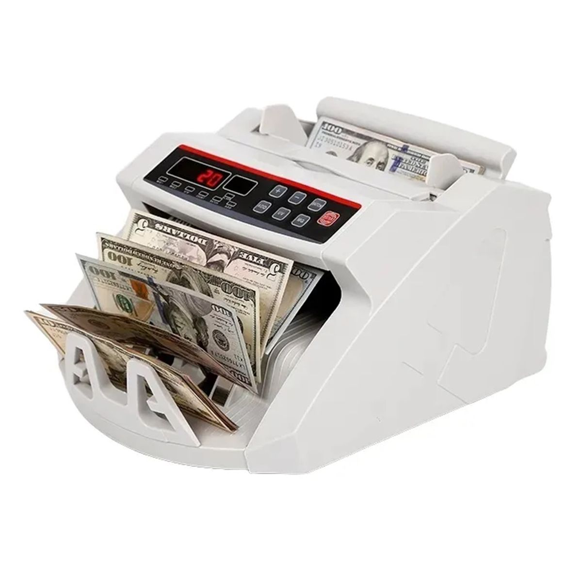 GENERICO - Maquina Contadora de Billetes y Monedas con Detector de Billetes Falsos