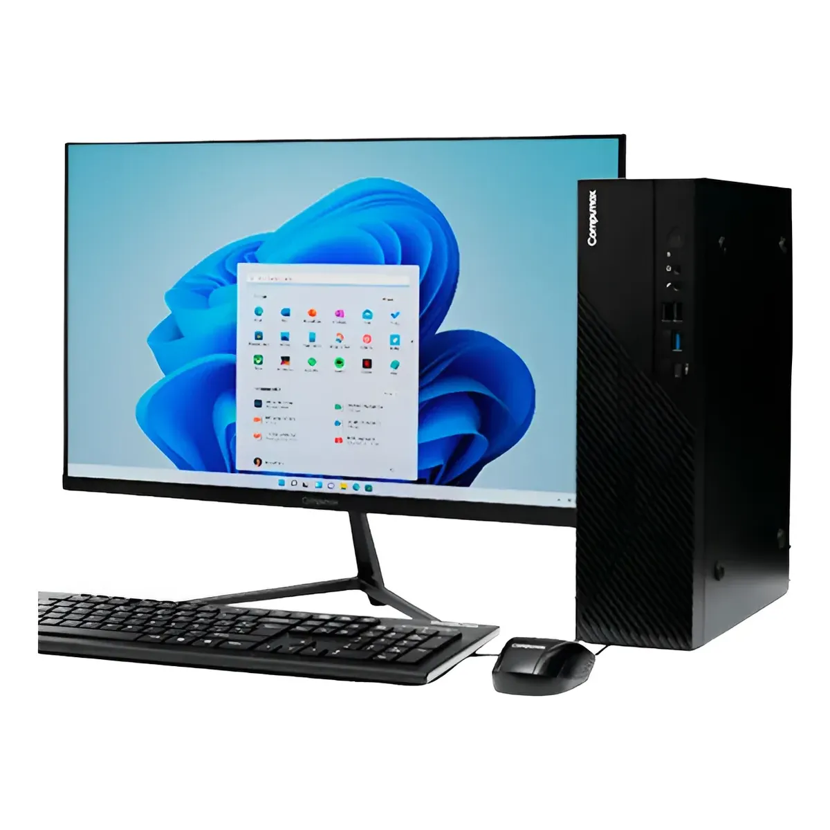 COMPUMAX - PC DE ESCRITORIO COMPUMAX INTEL CORE I5-12400 16GB 500GB + MONITOR 24 FHD