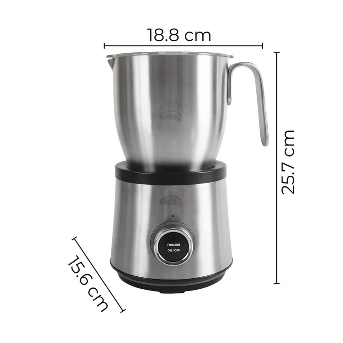 KALLEY - Chocolatera KALLEY Multifuncional 7 tazas Plateado