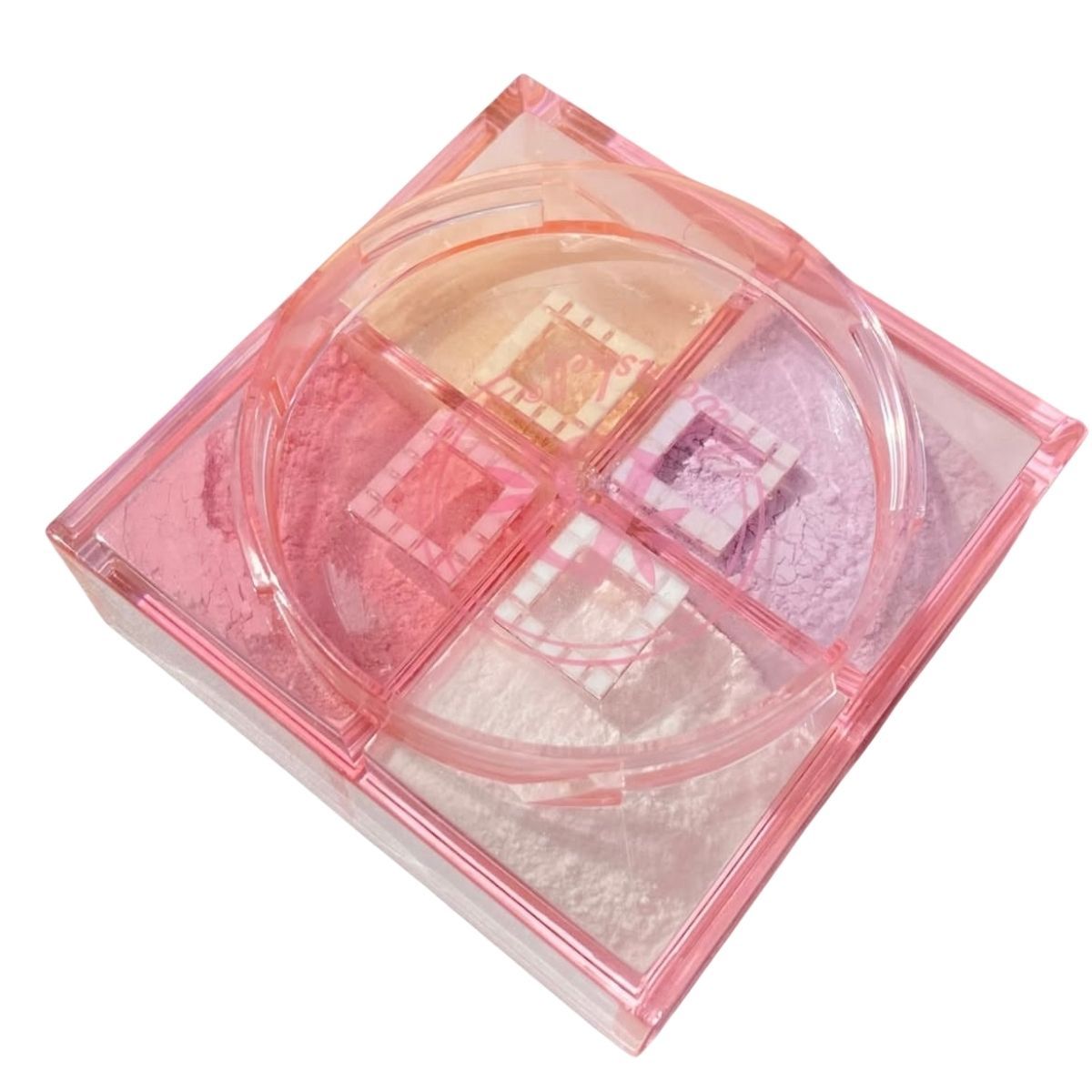 GENERICO - Polvo Suelto 4 en 1 Bloomshell - Traslúcido Banana Lila y Rosa