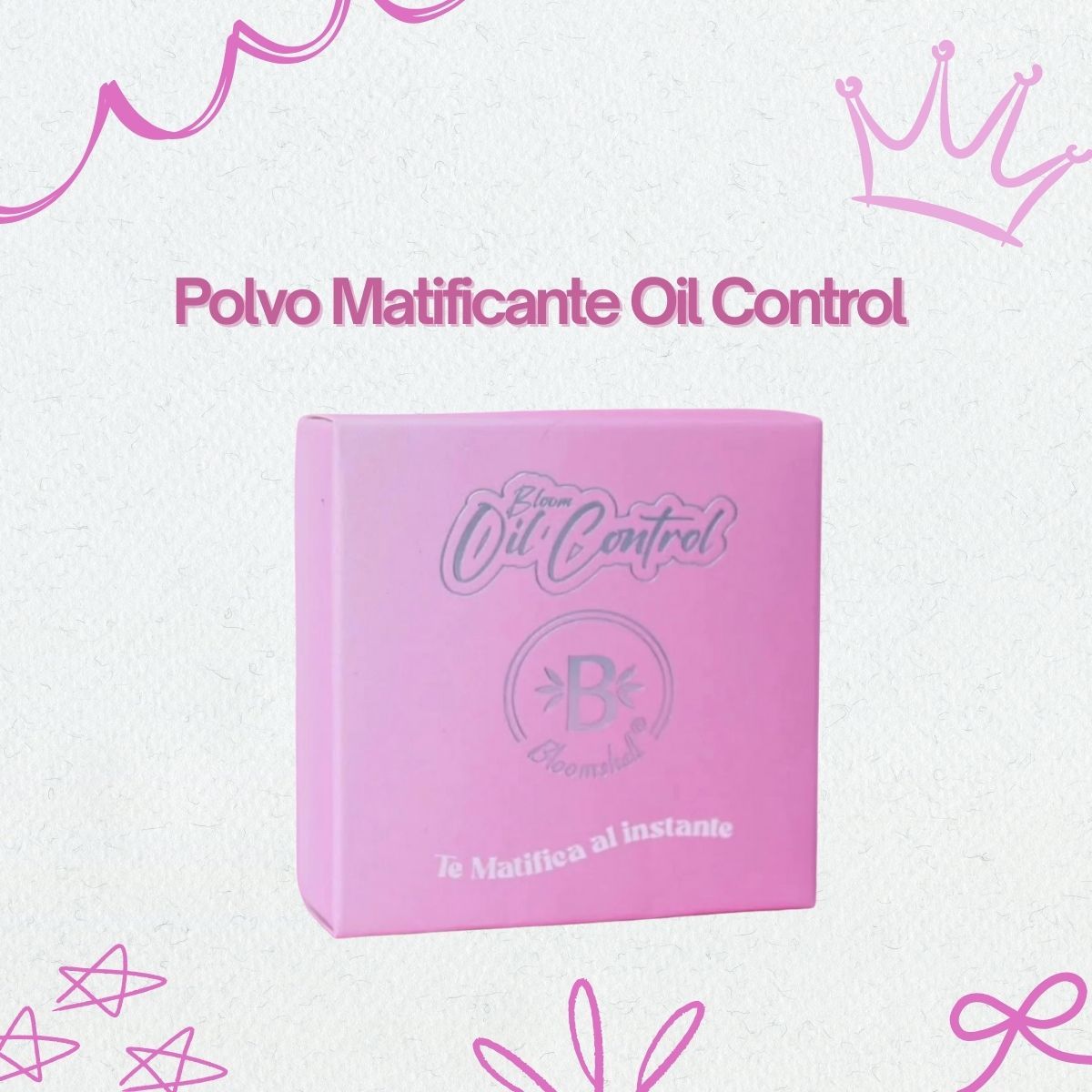 GENERICO - Polvo Matificante Oil Control de Bloomshell - Control de Brillo y Poros