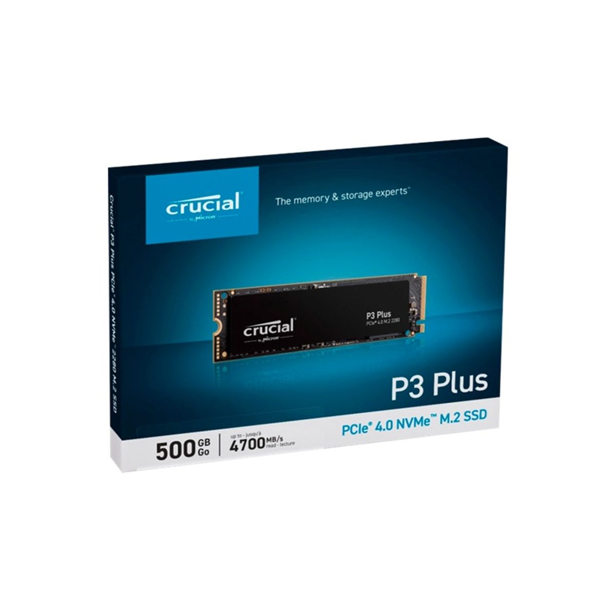 GENERICO - M.2 P3 Plus PCIe 4.0 NVMe 4700MB/s 500gb Crucial