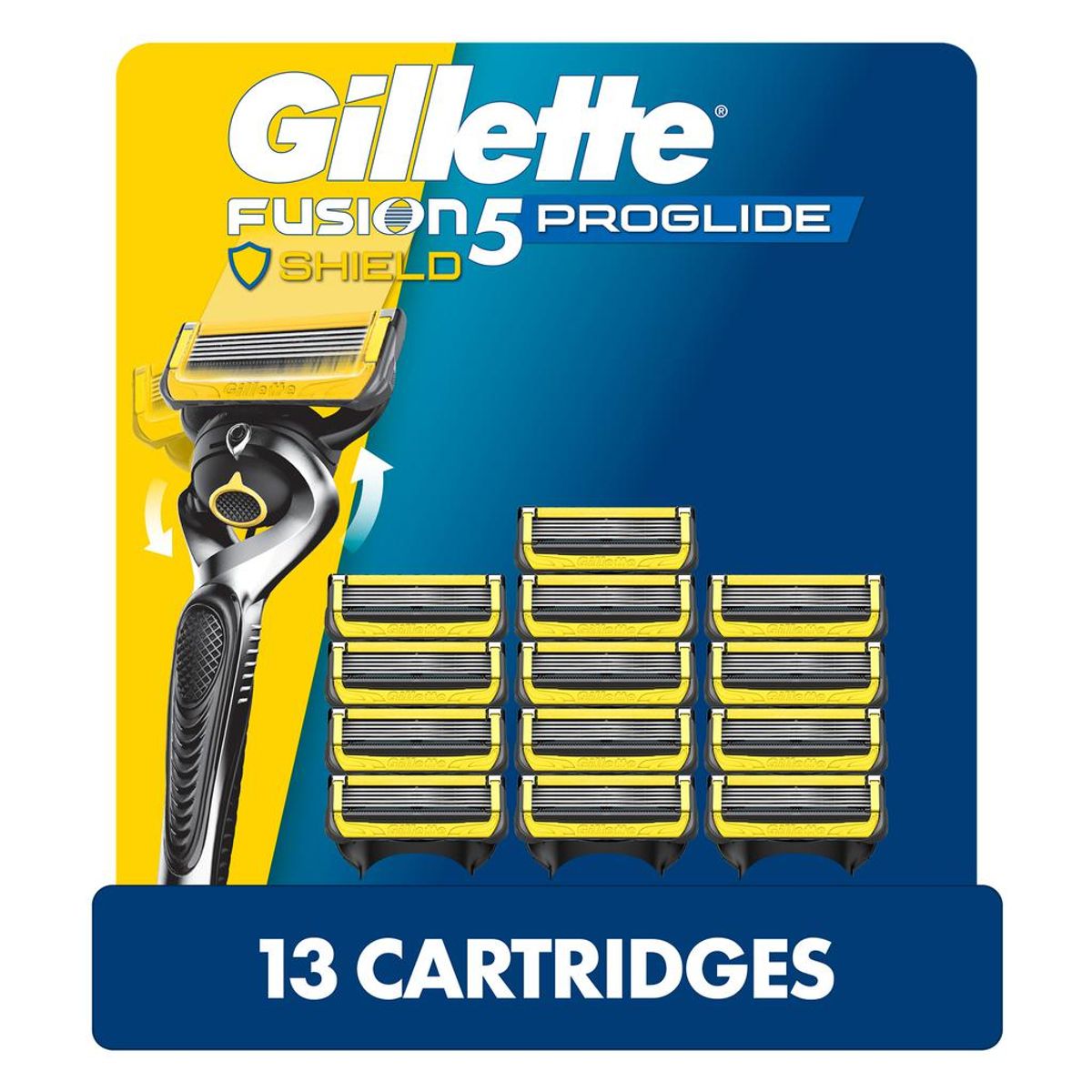 GILLETTE - Gillette Fusion 5 Proglide Repuestos para Rasuradora 13 Unidades