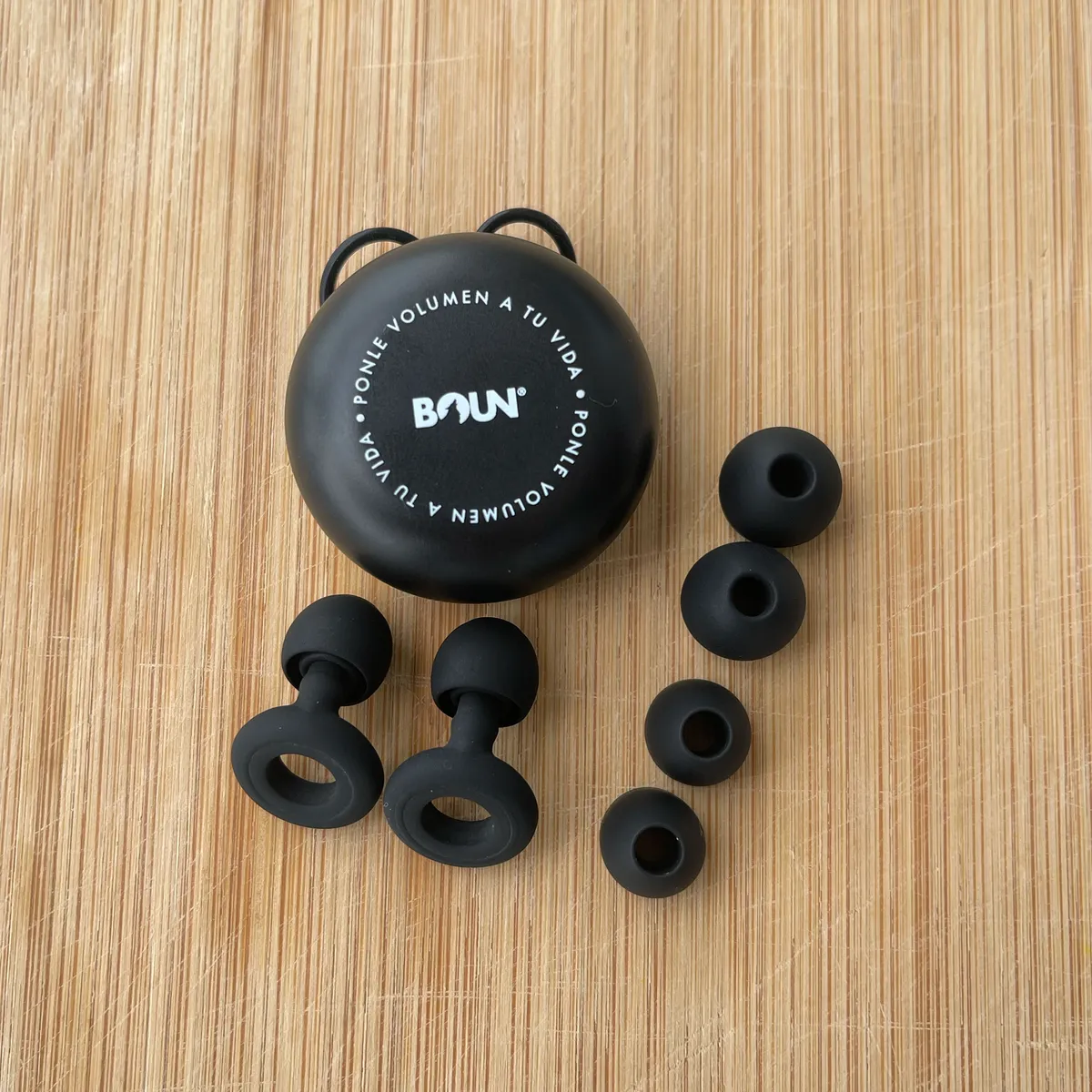 BOUN - Tapones Dormir Concierto Viajar Tapa Oído Protector Ruido Color Negro