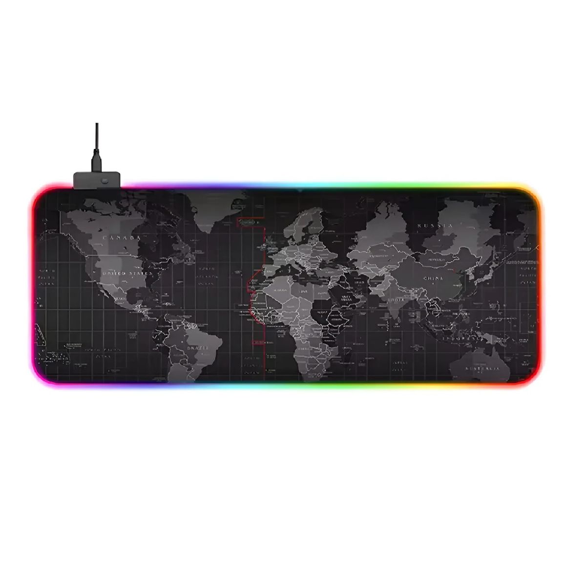 GENERICO - Mouse Pad Gamer Gigante Con Luz Led RGB Alfombra de Escritorio 90x40Cm
