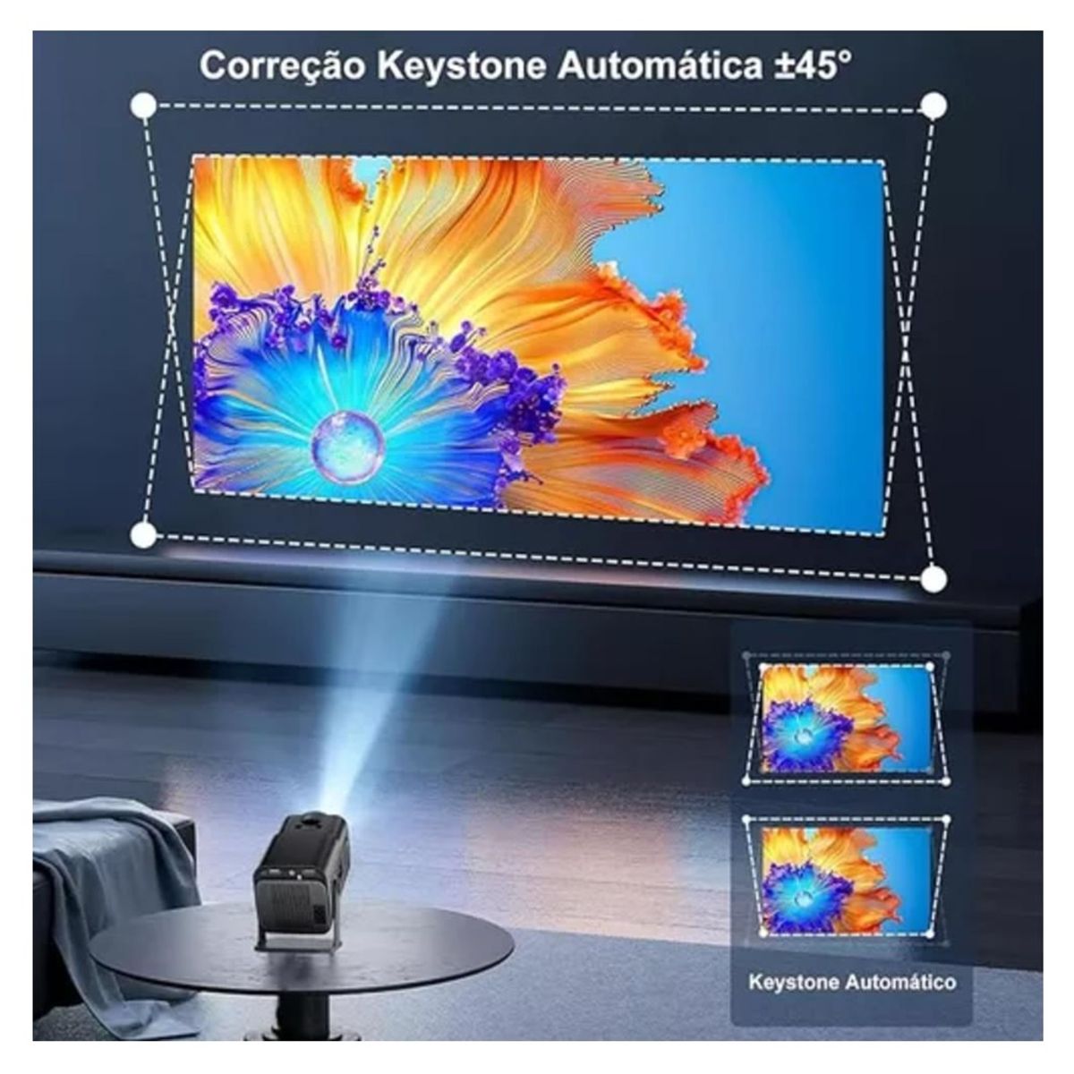 GENERICO - Mini Proyector Hy320 Ultra Hd con Wifi Android Bluetooth y 4k