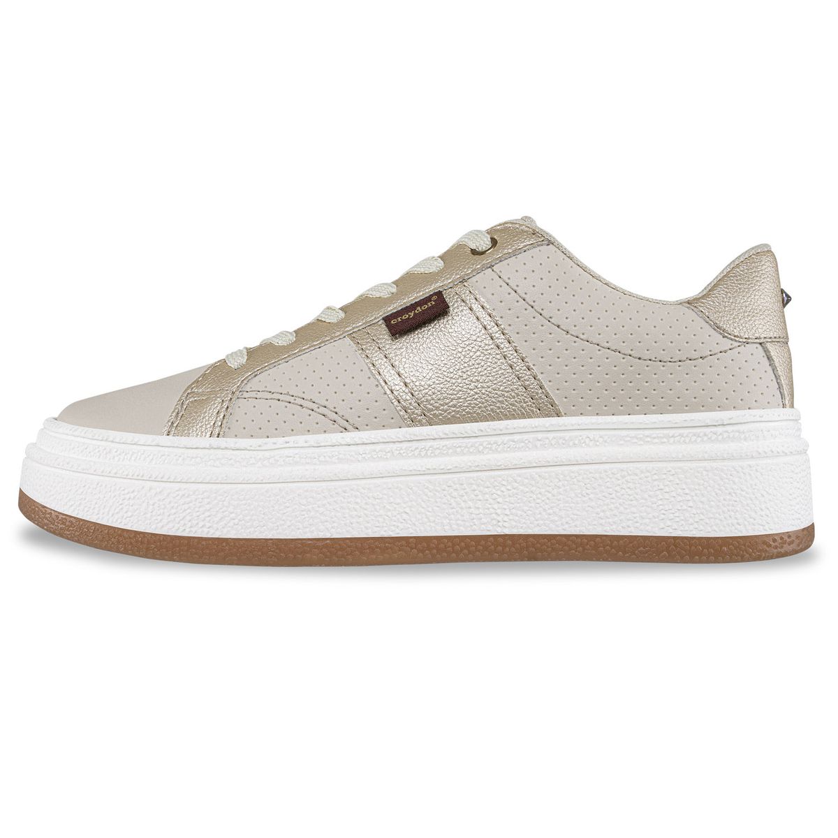 CROYDON - Tenis Ghada 3 Beige Croydon para Mujer