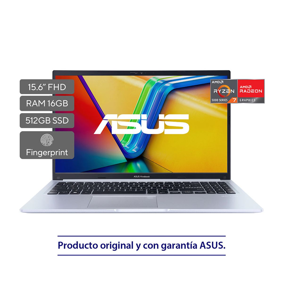 ASUS - Portátil Asus M1502YA-BQ925 Ryzen 7-5825U Ram 16gb Ssd 512GB Pantalla 15
