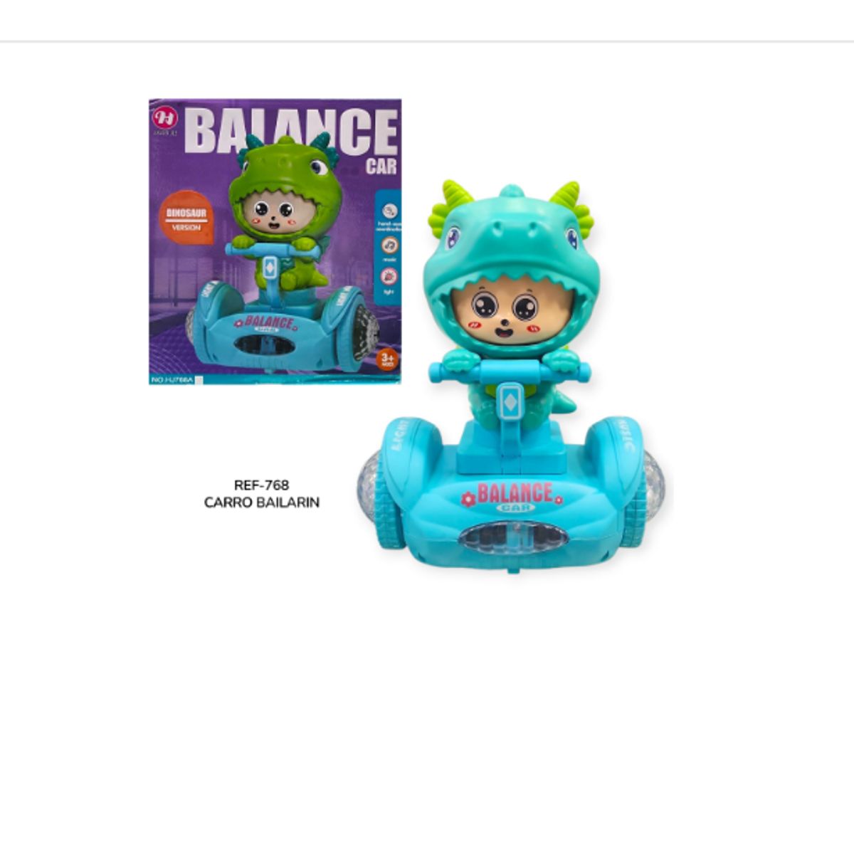 GENERICO - Carro Bailarín Dinosaurio Balance