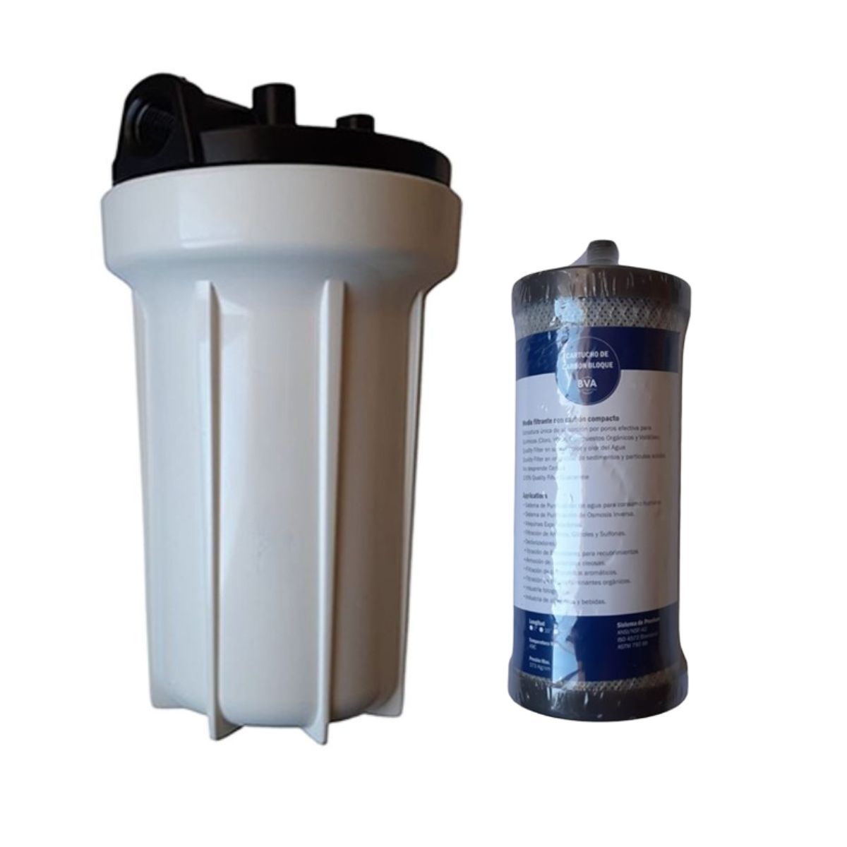 GENERICO - Filtro Purificador de Agua con Ozono Carbón Activado Inox Artic