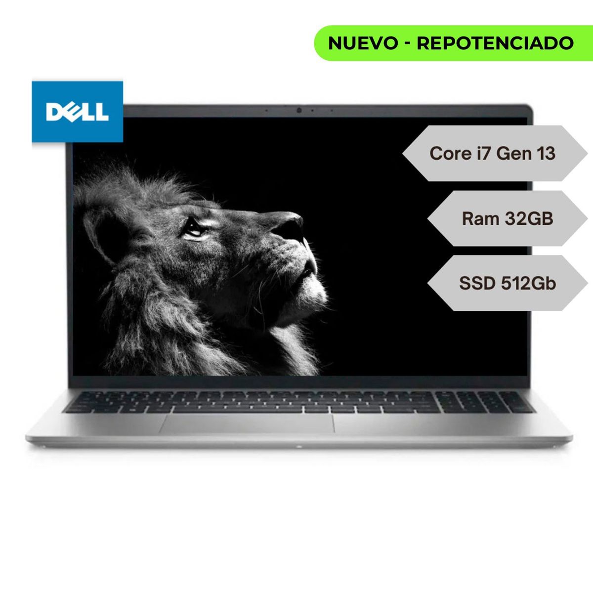 DELL - Portatil Dell Intel Core i7-1355U Ram 32Gb SSD 512Gb 15.6" FHD Win 11